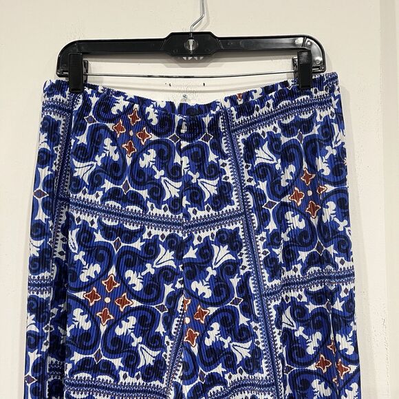 NWT New York & Company Wide Leg Flowy Printed Palazzo Pants Boho Size Large - Picture 3 of 5